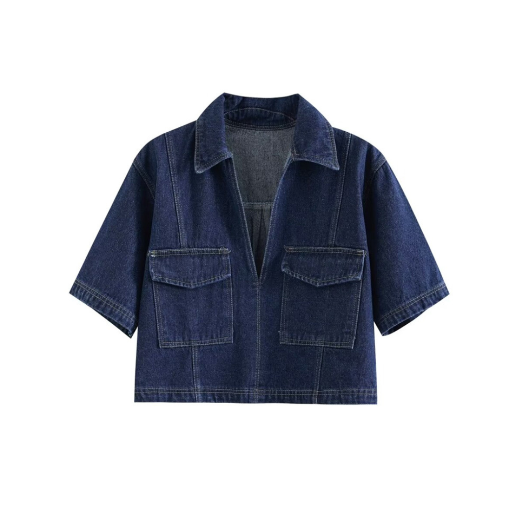 STREET CHIC – Modernes Denim-Co-Ord in Blau