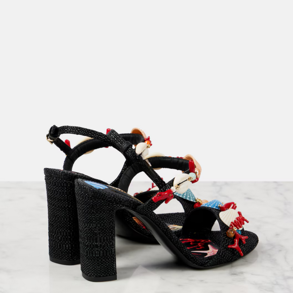 Lafité Luxe – High Heels mit Wasser-Diamant &amp; Muscheldetail