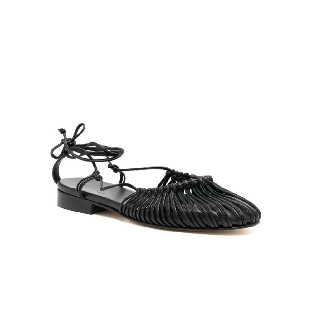 RomaLace – Geflochtene Sommer-Sandalen mit Schnürung