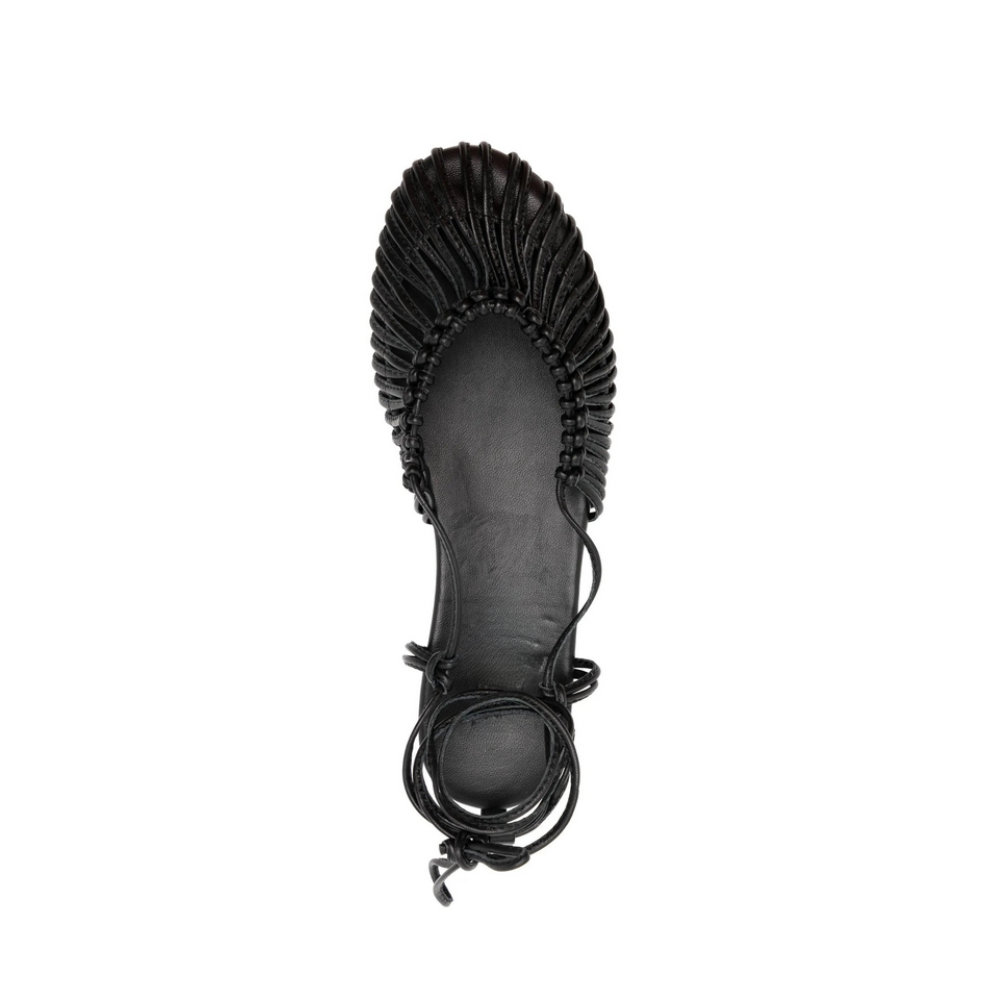 RomaLace – Geflochtene Sommer-Sandalen mit Schnürung
