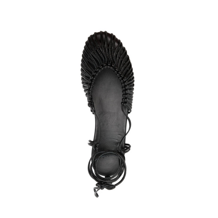 RomaLace – Geflochtene Sommer-Sandalen mit Schnürung