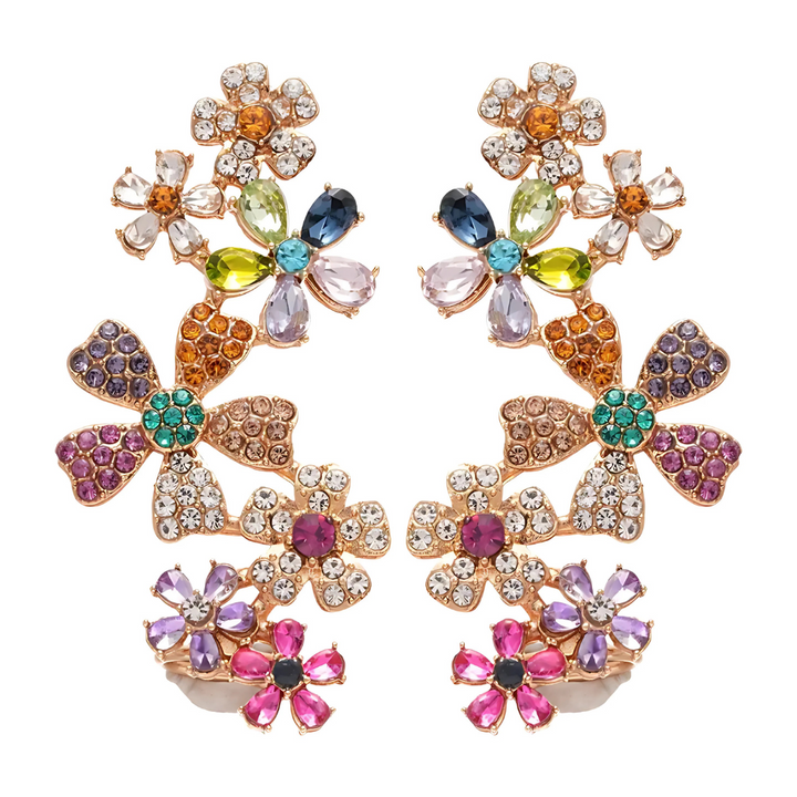 Candy Bloom Clip Earrings – 18K vergoldet