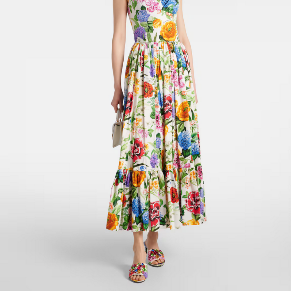 Floréa Bloom – High Heel Mules mit Blütenglanz