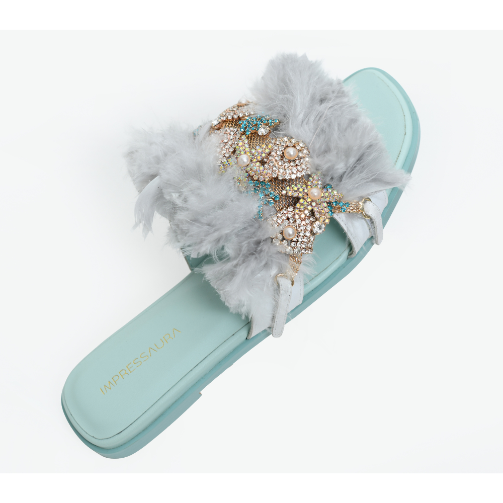 Dreamy Feather Royal – Grau