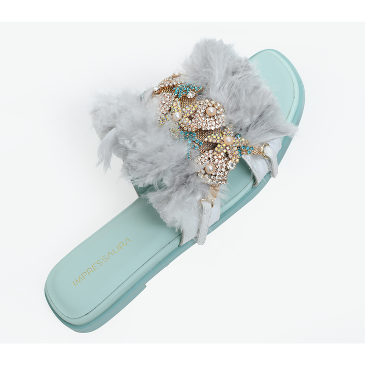 Dreamy Feather Royal – Grau