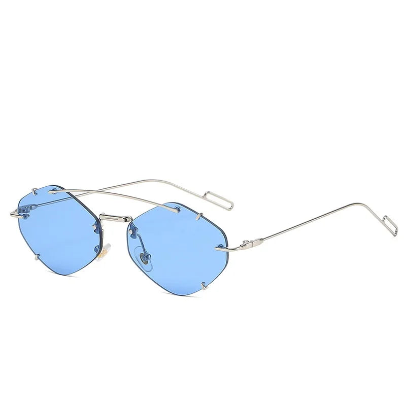 Rahmenlose Diamant Sonnenbrille - Impressaura