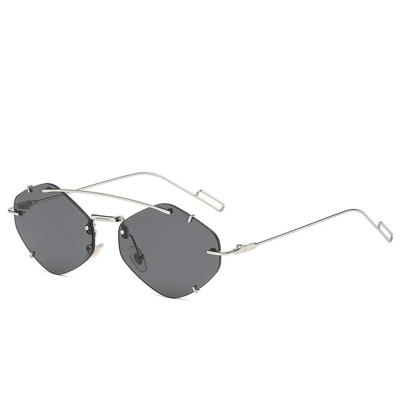 Rahmenlose Diamant Sonnenbrille - Impressaura