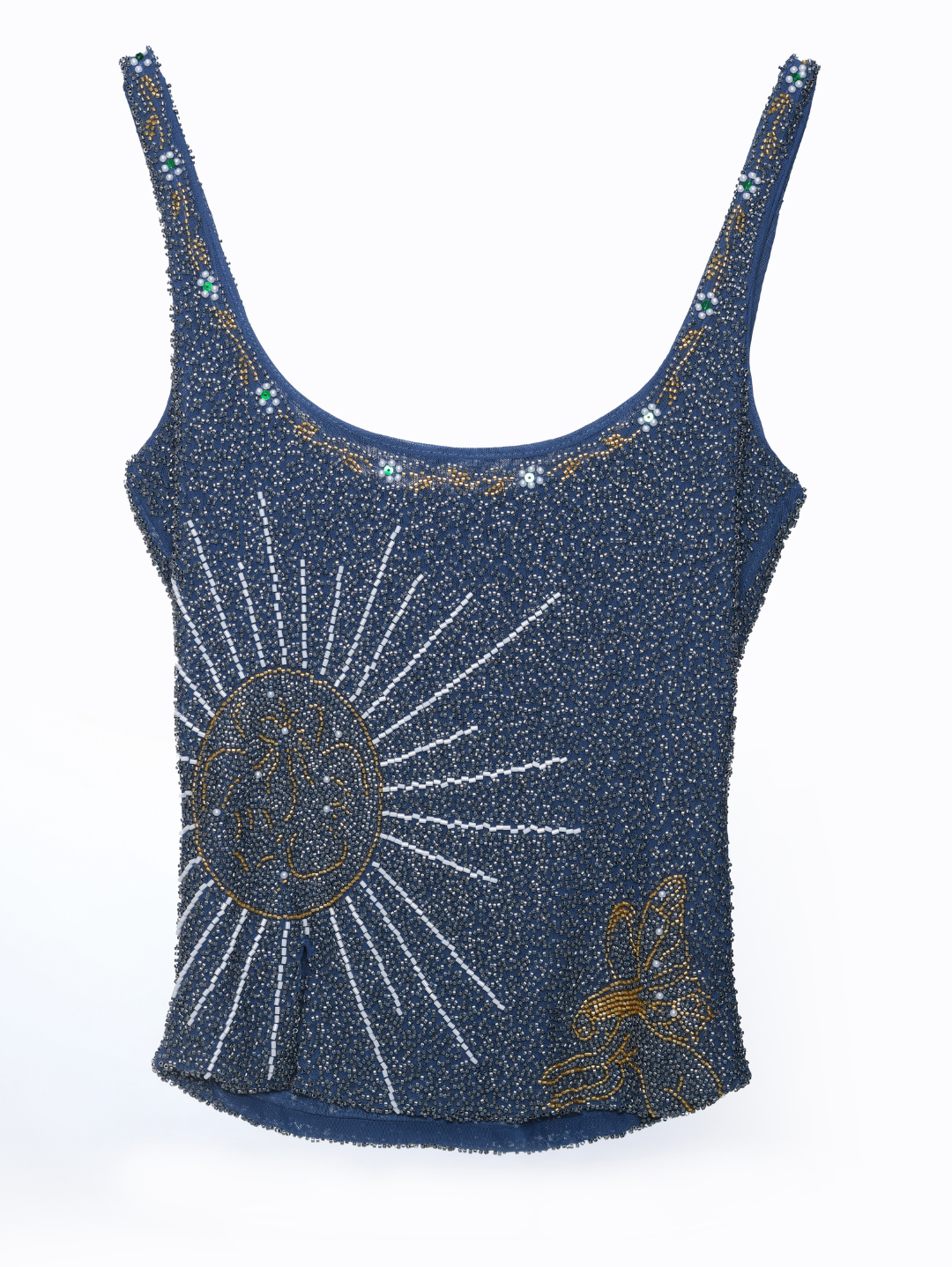 Celestia Limited Top – Handgefertigtes Perlen-Couture-Oberteil