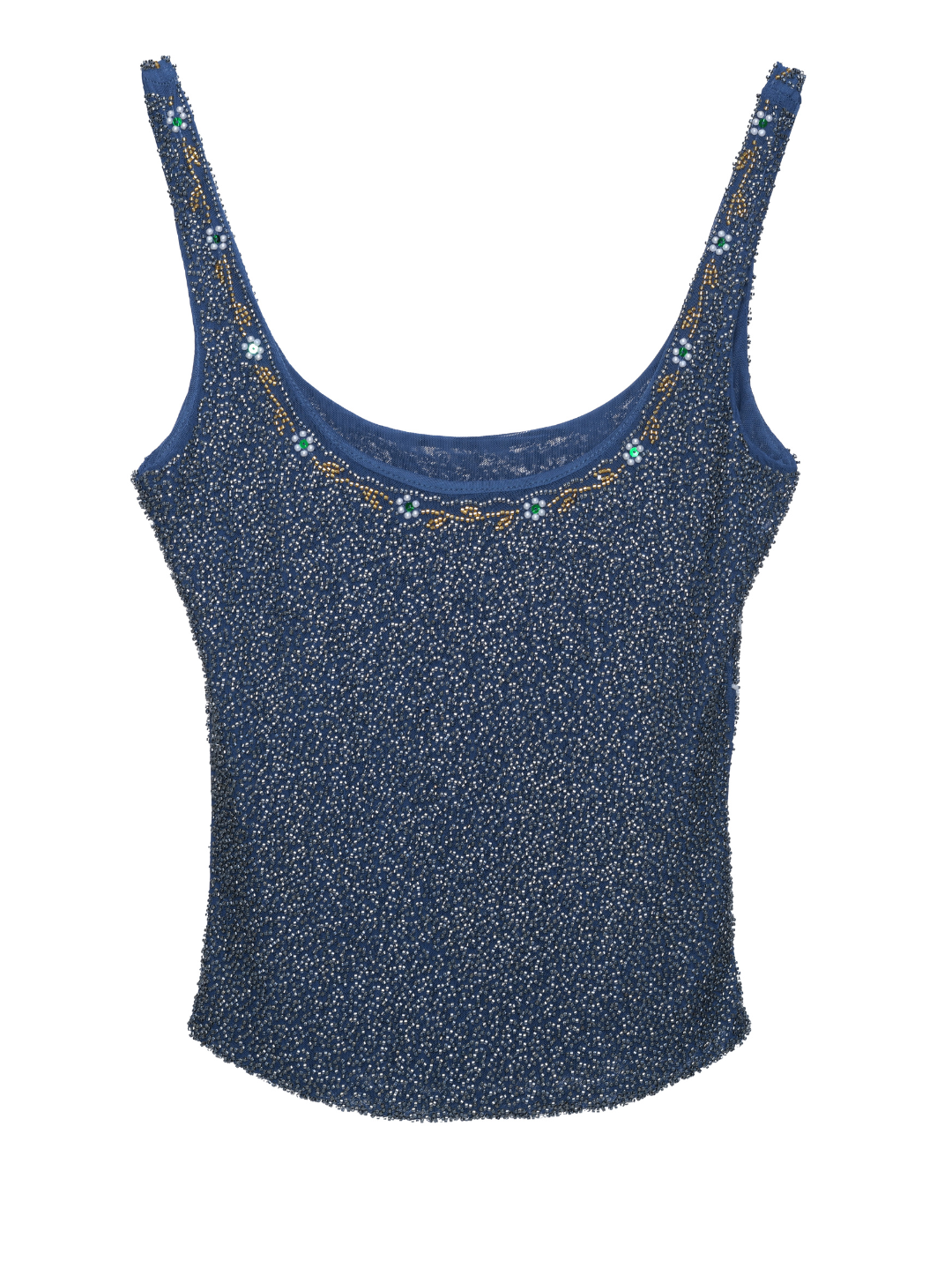 Celestia Limited Top – Handgefertigtes Perlen-Couture-Oberteil