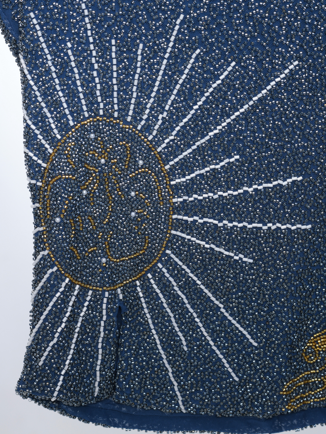 Celestia Limited Top – Handgefertigtes Perlen-Couture-Oberteil