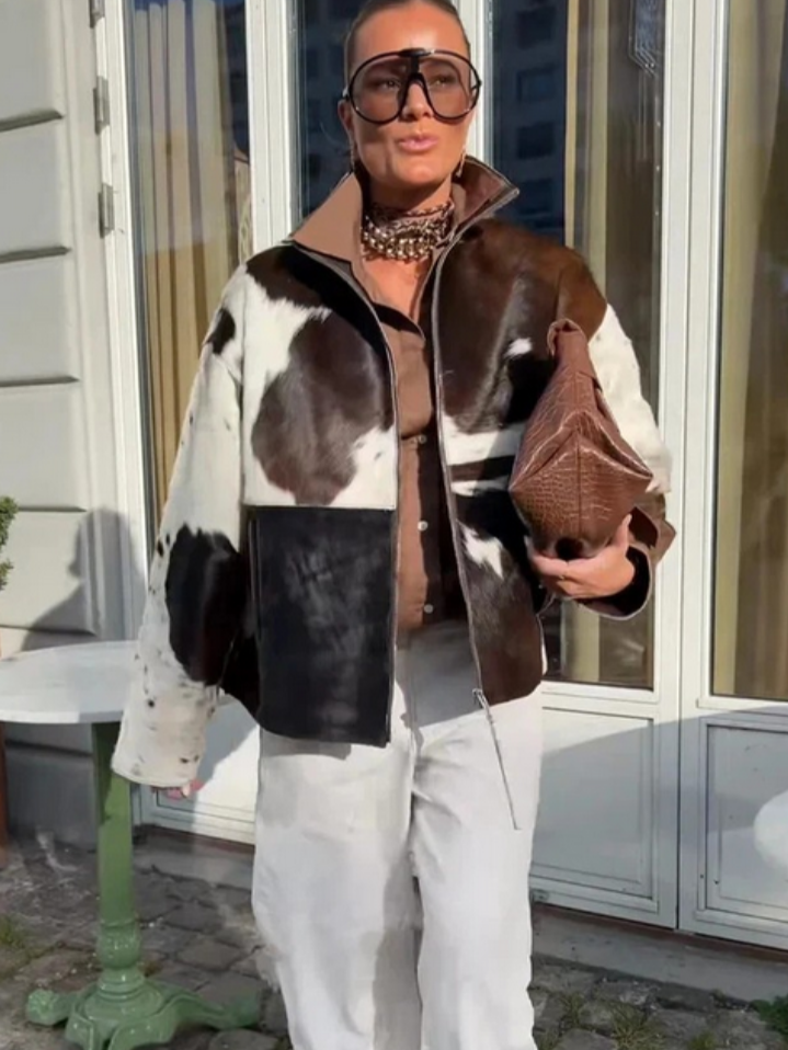 MooVogue – Cow Pattern Jacket
