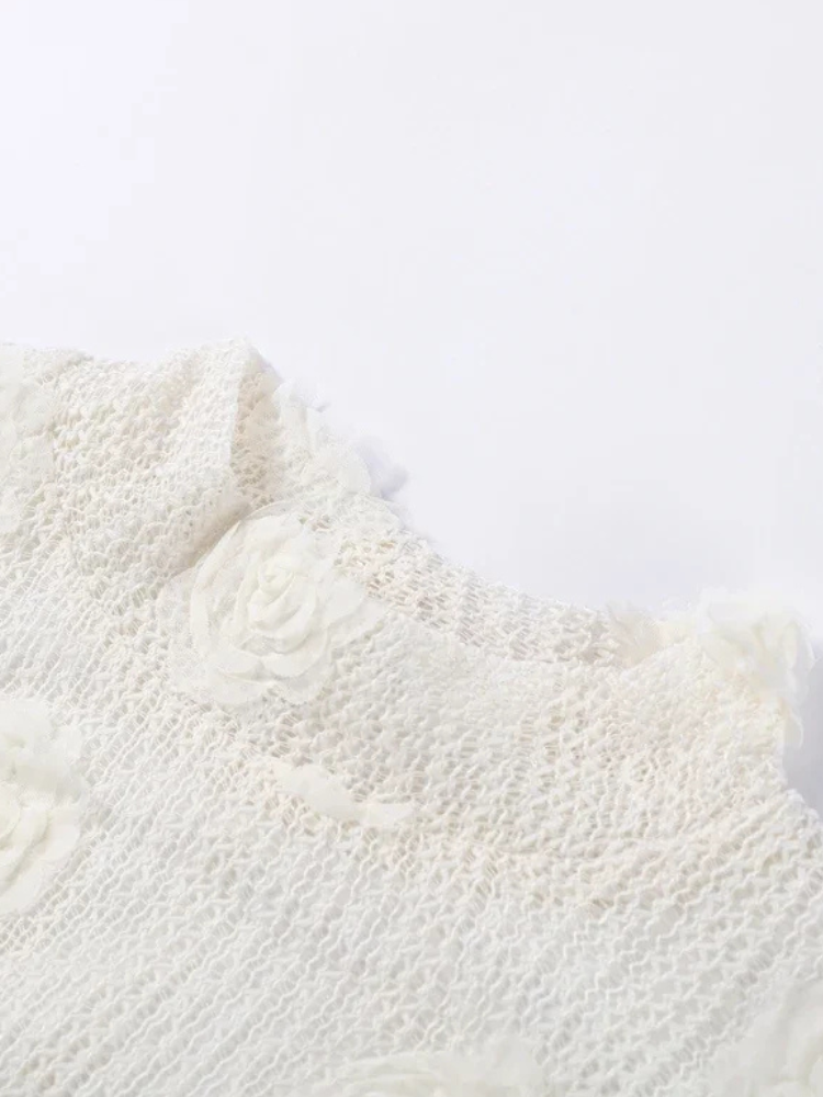 Floravia Set – 3D Flower Skirt &amp; Sweater Outfit