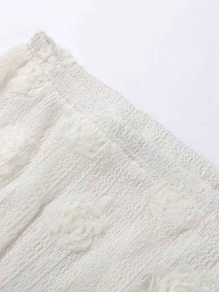 Floravia Set – 3D Flower Skirt &amp; Sweater Outfit