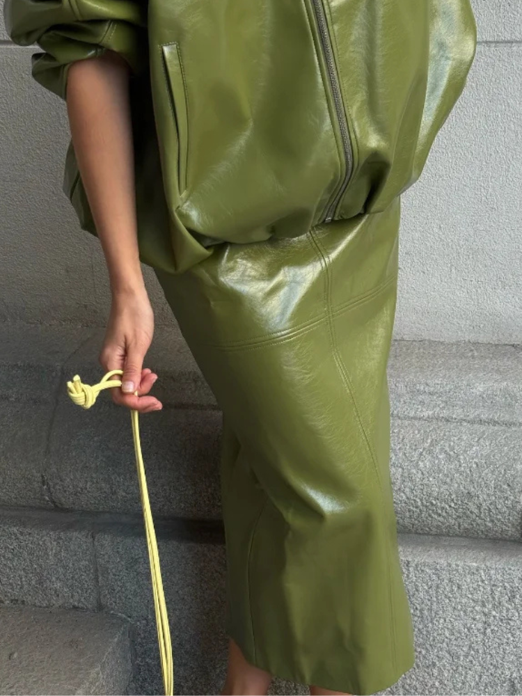 Lyvanna Set - stand-up collar jacket, skirt or trousers