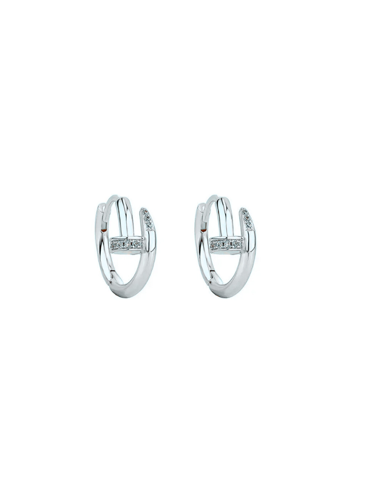 Nivara Hoops – 925 sterling silver hoop earrings