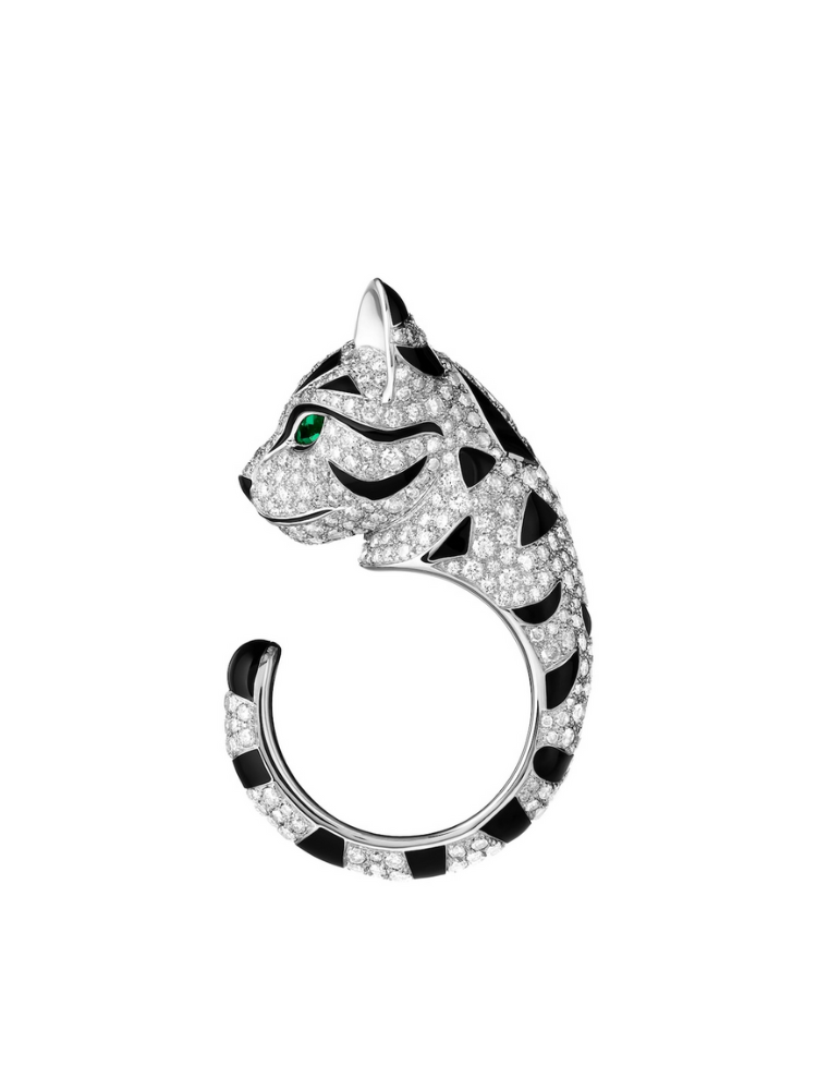 Felyra Ring – 925 Sterling Silver Animal Motif Ring with Gold Plating