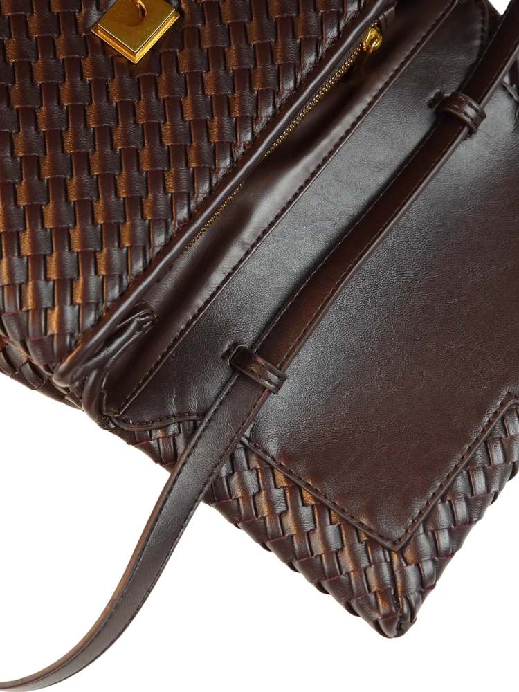 Liora Weave Tote – Handgefertigte Flecht-Tasche für Damen