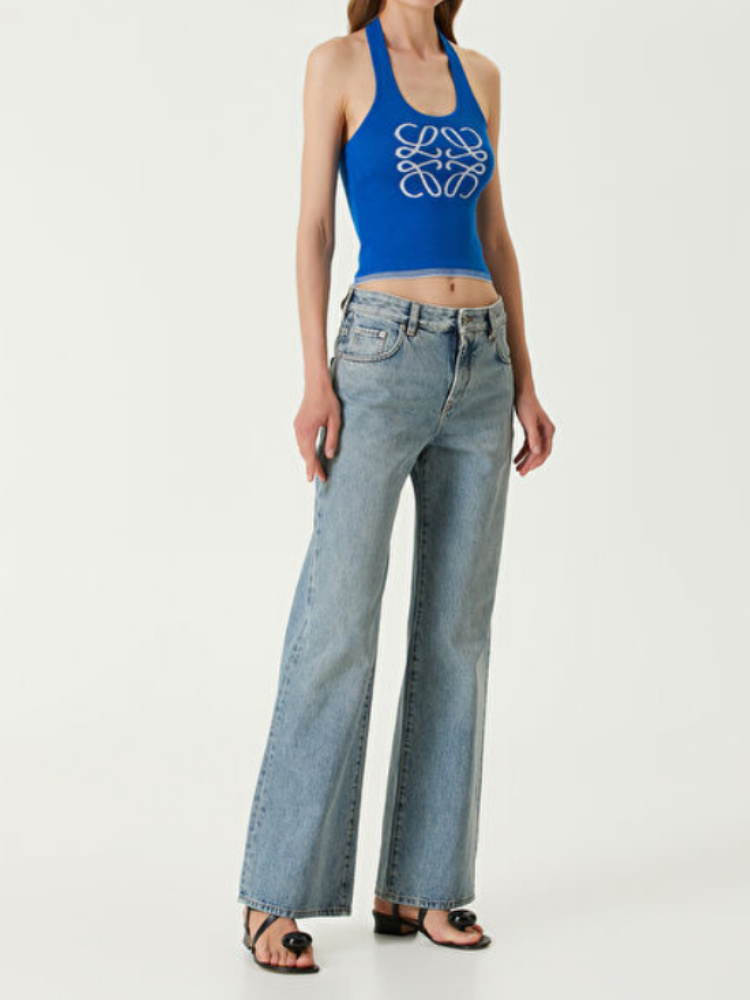 Orlina Tank – Women’s halter-neck knitted top