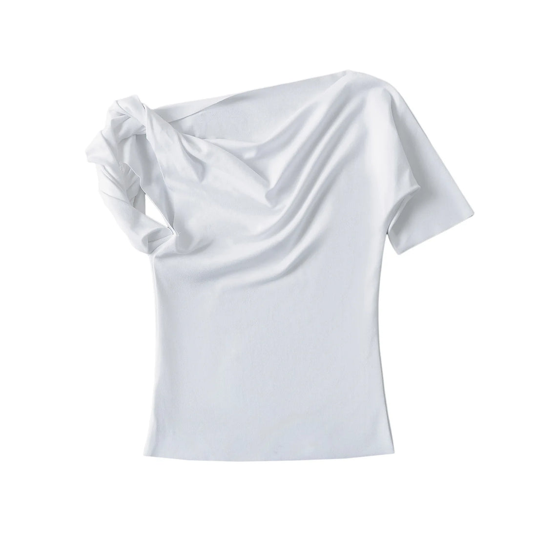 Twist & Sleek One-Shoulder Top