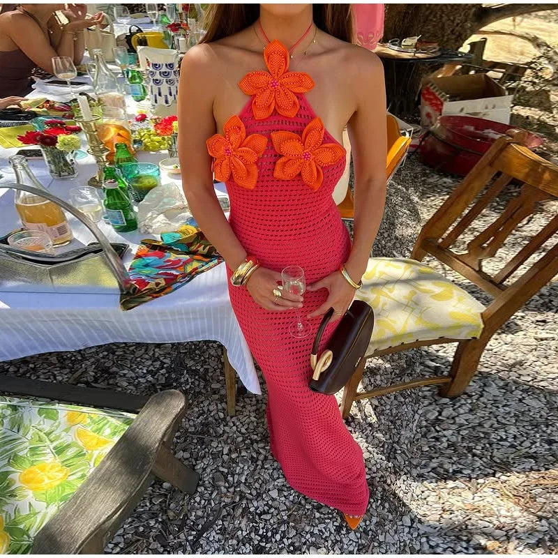 Soleil Crochet Dress – Backless crochet dress 