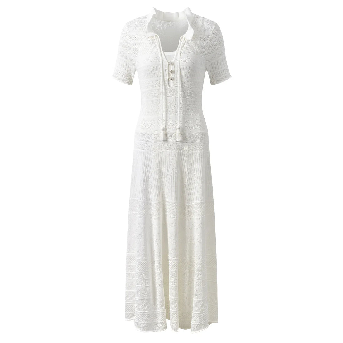 Évoria Dress – Strick Maxi Kleid