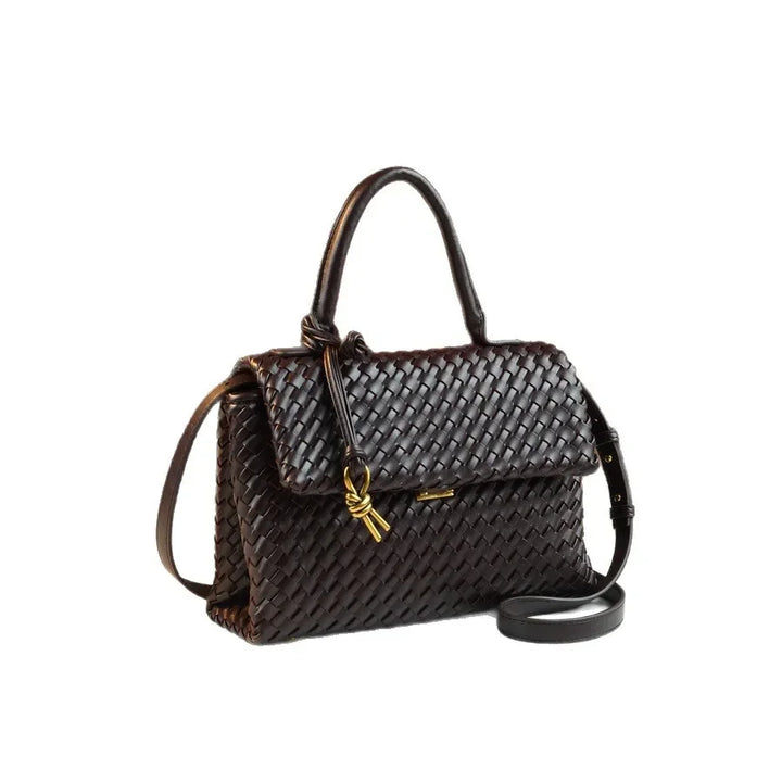 Liora Weave Tote – Handgefertigte Flecht-Tasche für Damen