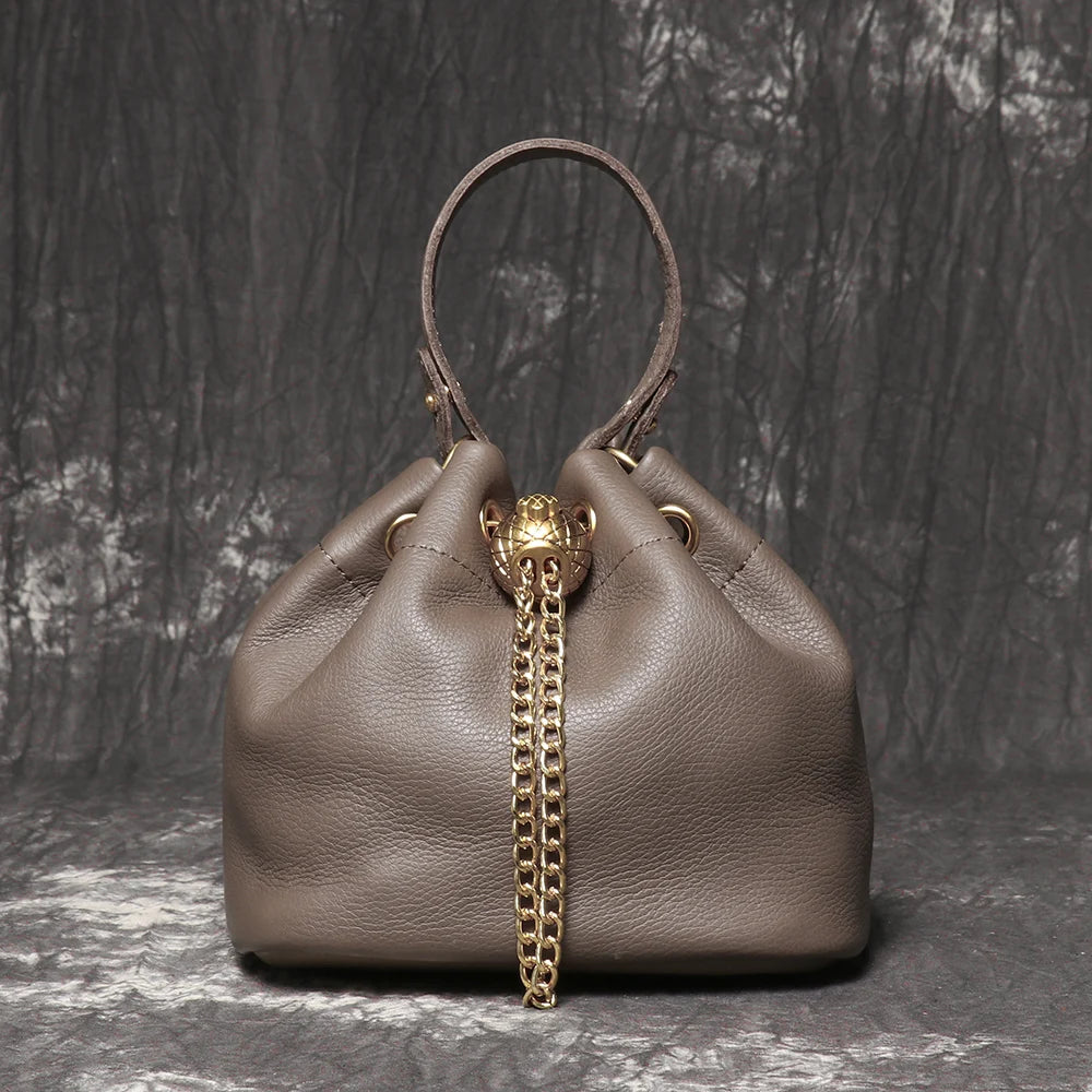 Velmira Bucket Bag – Leder Umhängetasche