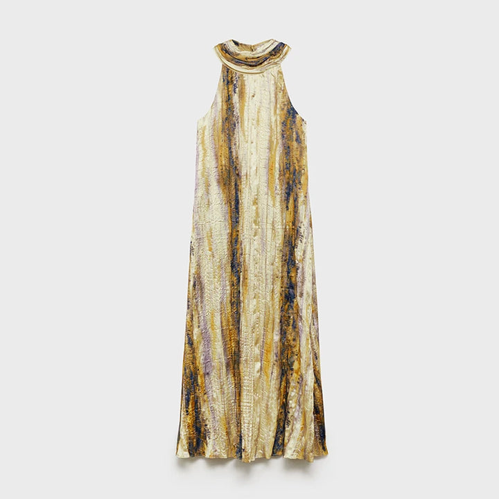 Aura Dye Maxi – Halterneck Sommerkleid