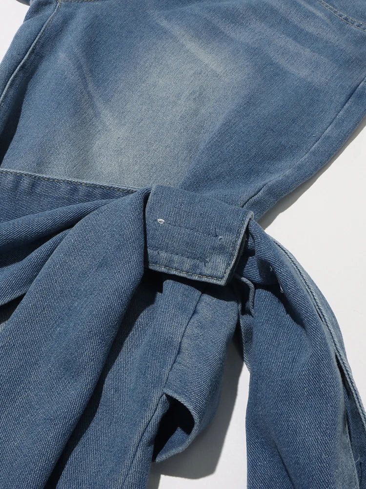 Mira wide-leg jeans with bow detail