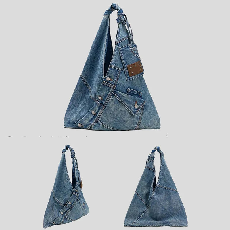 Nuvéra Denim Tote – Women’s Shoulder Bag