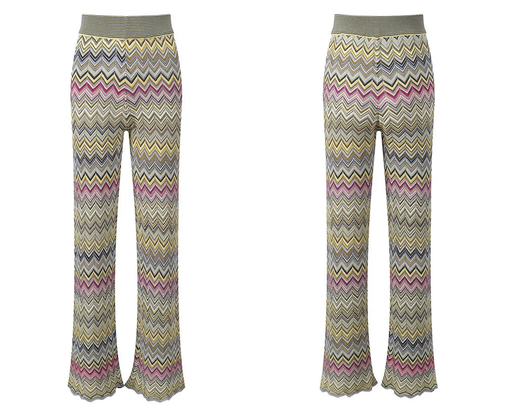 Novelle Knit Set – Strick Top & Wide-Leg Hose