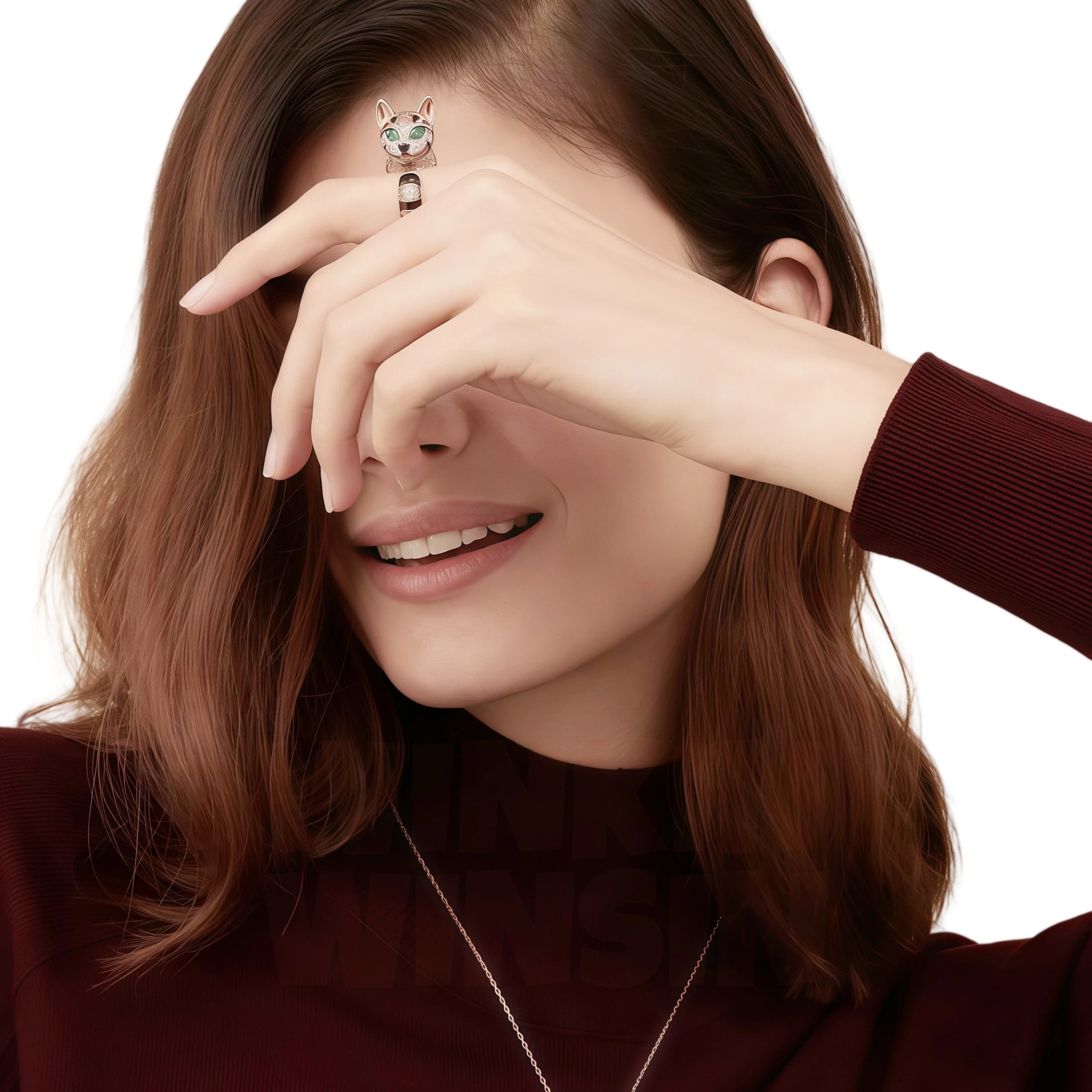 Felyra Ring – 925 Sterling Silver Animal Motif Ring with Gold Plating