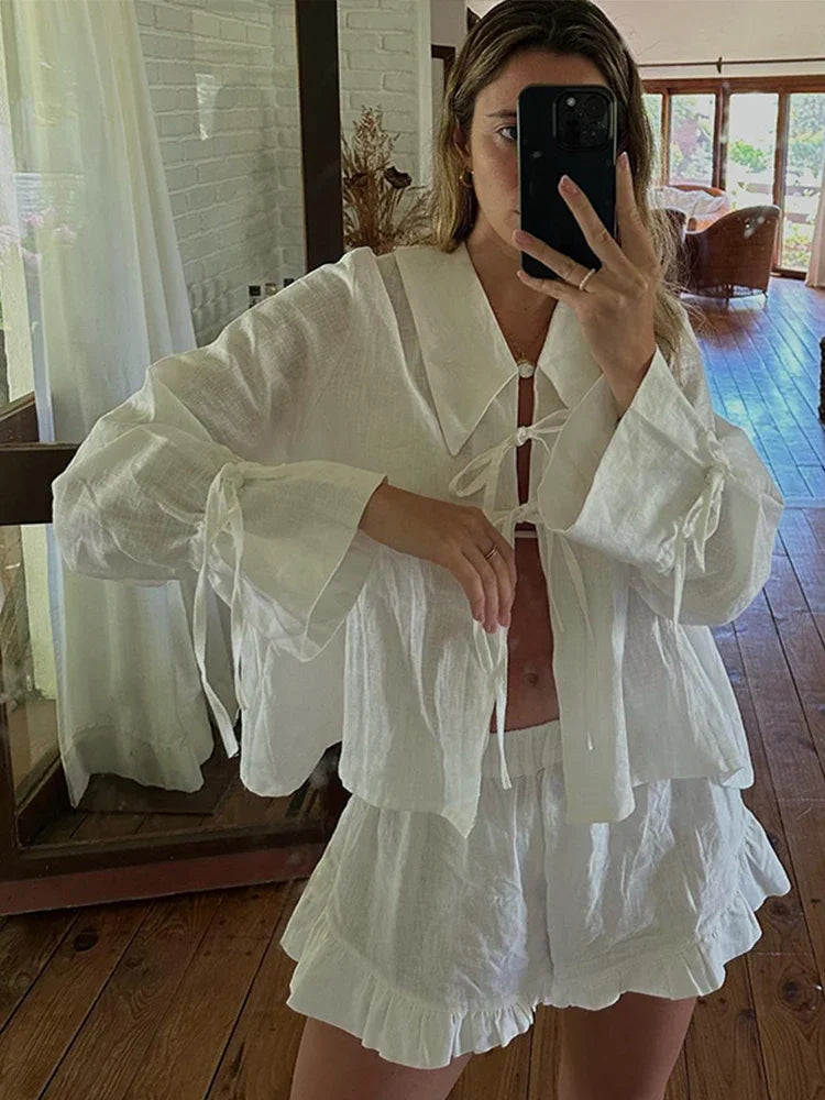 Linen Glow Set – Summery two-piece 