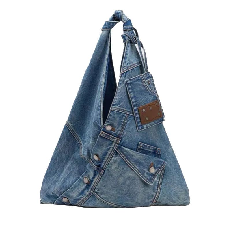 Nuvéra Denim Tote – Women’s Shoulder Bag