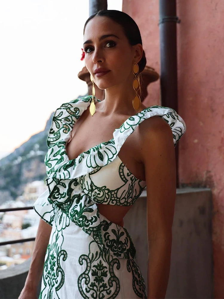 Foridol Sommerkleid mit Blumenstickerei