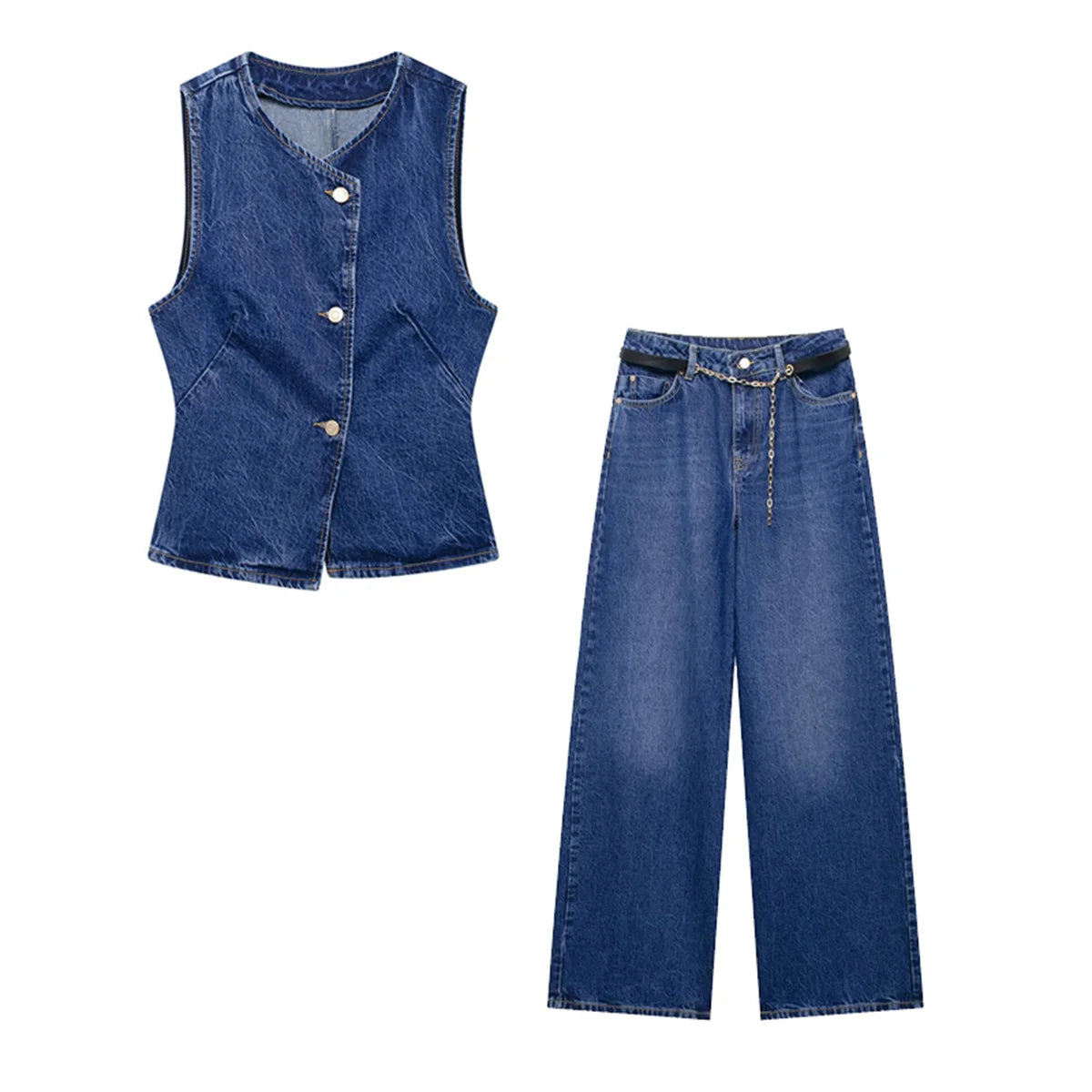 Urban Denim Elegance Set