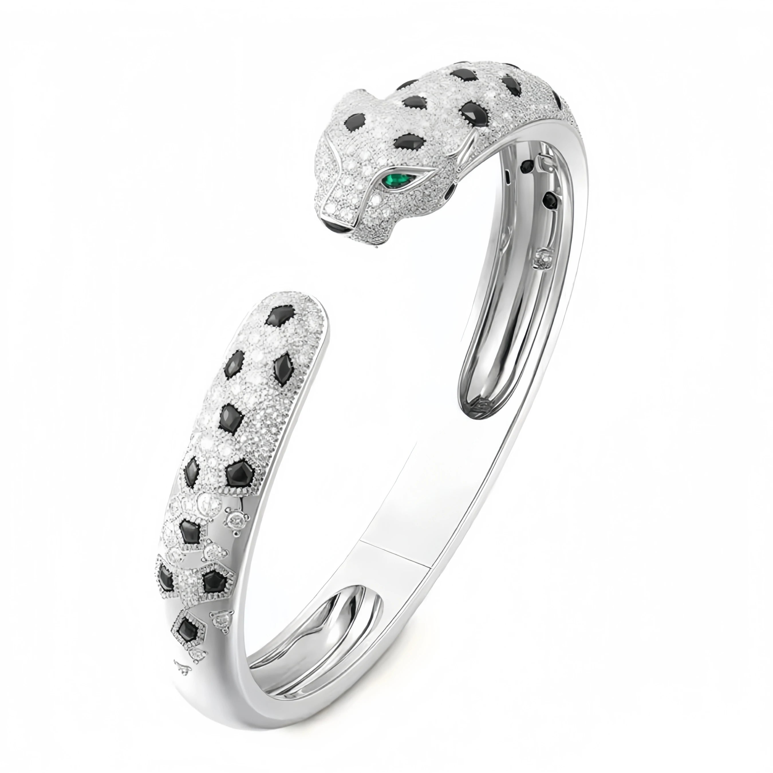 Selviera Cuff – Armreif mit Leopard-Design 18K-Vergoldung