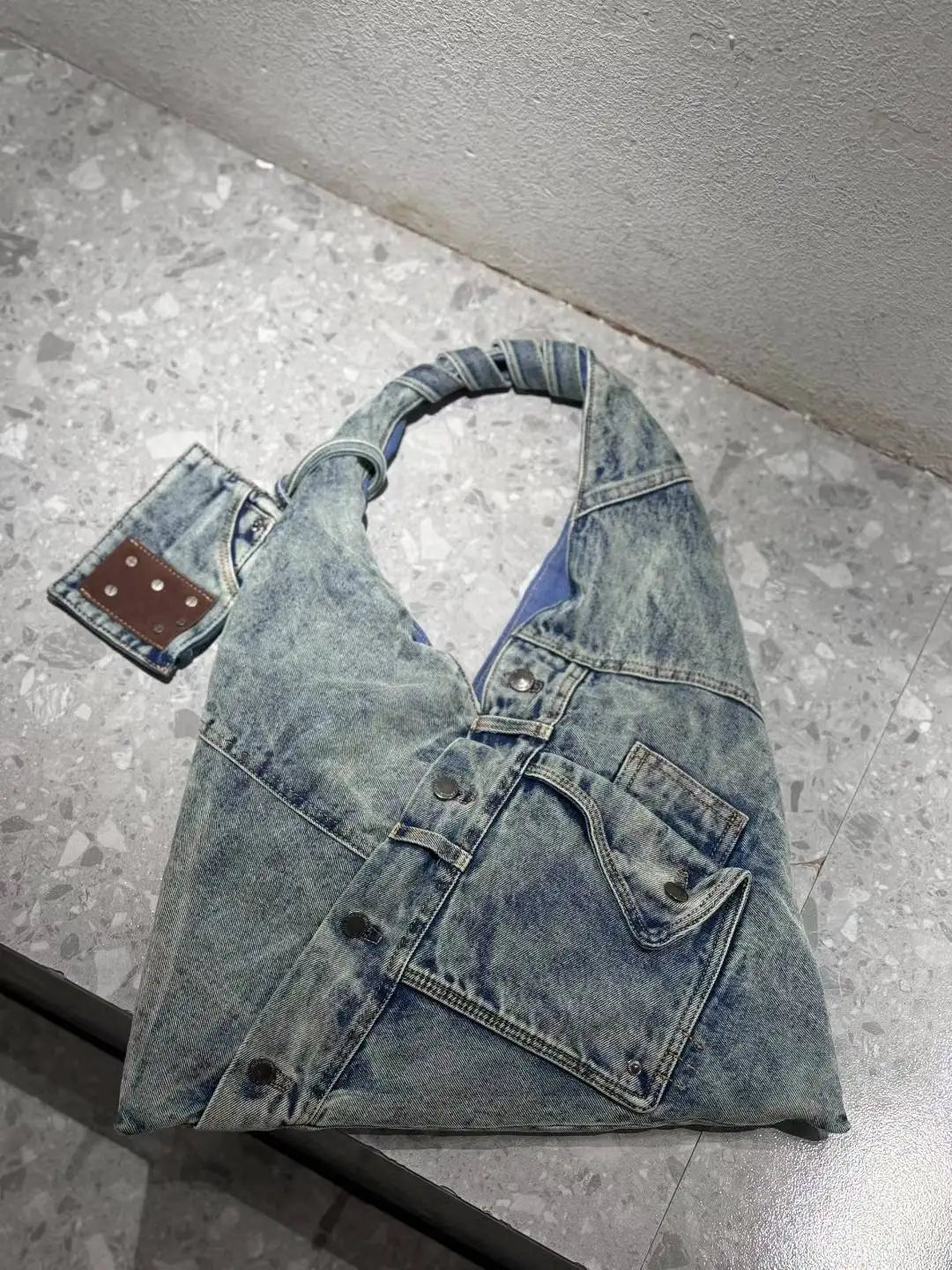 Nuvéra Denim Tote – Damen Schultertasche