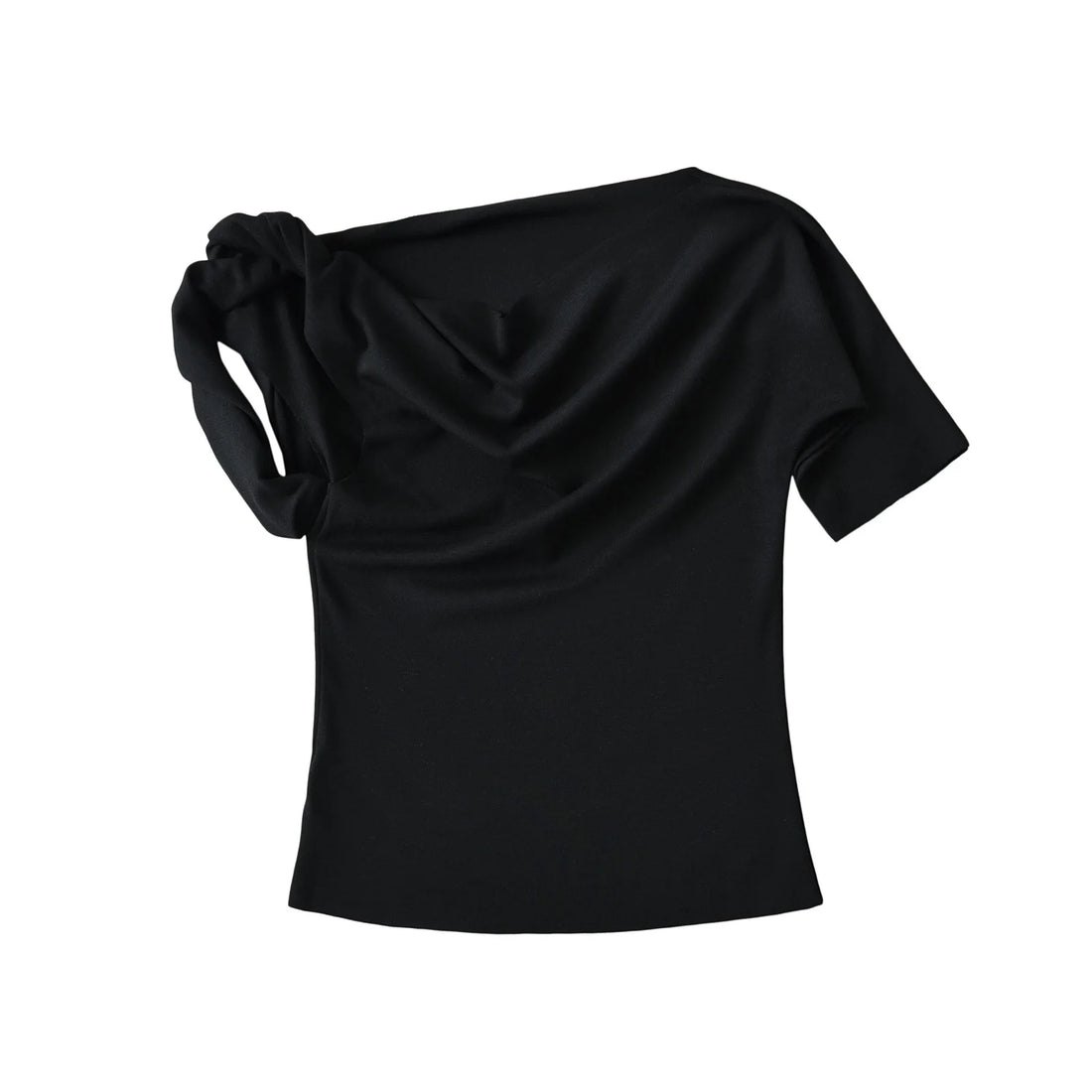 Twist & Sleek One-Shoulder Top