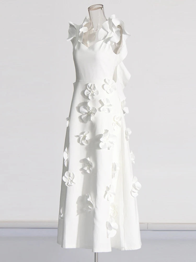 Elegant Summer Flair sleeveless maxi dress 