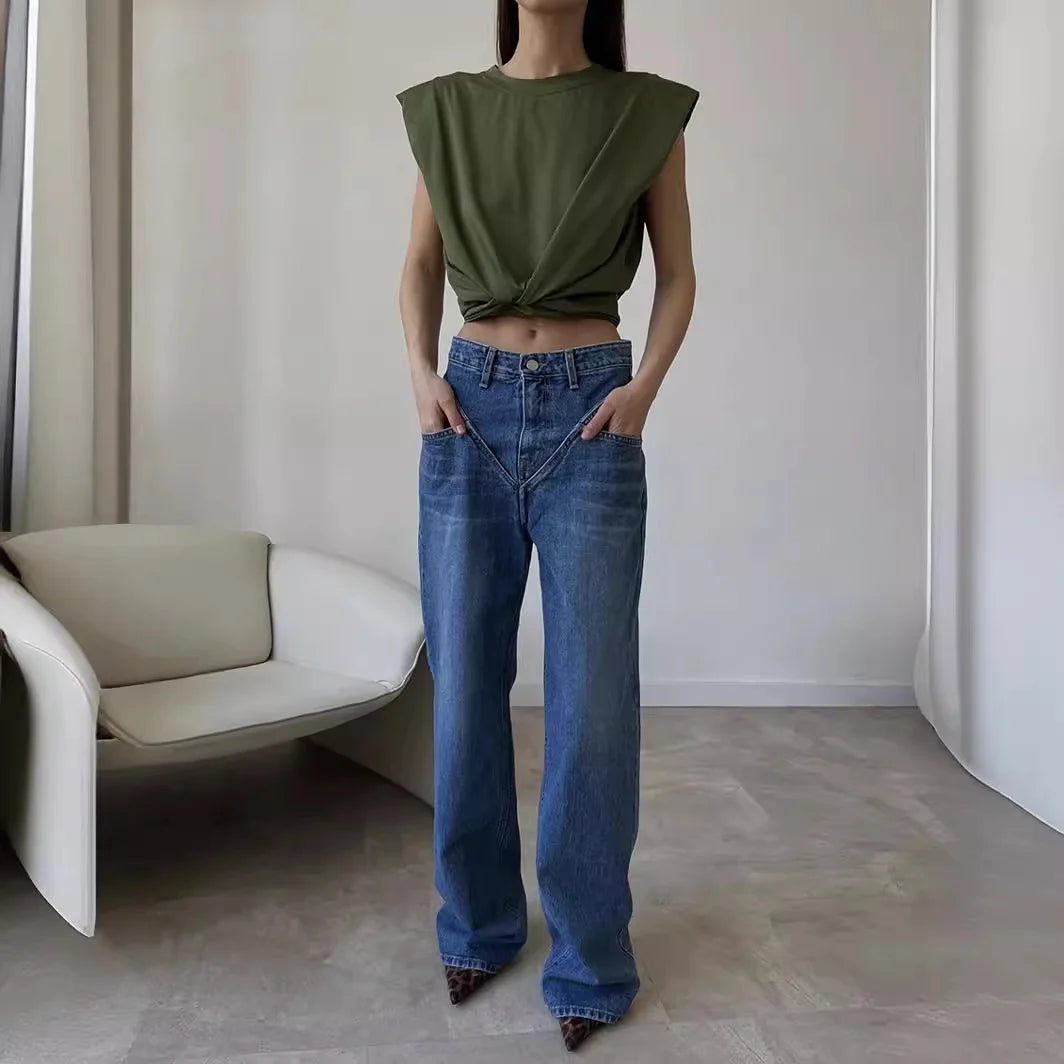 Denira Jeans - Loose Fit Denim Pants