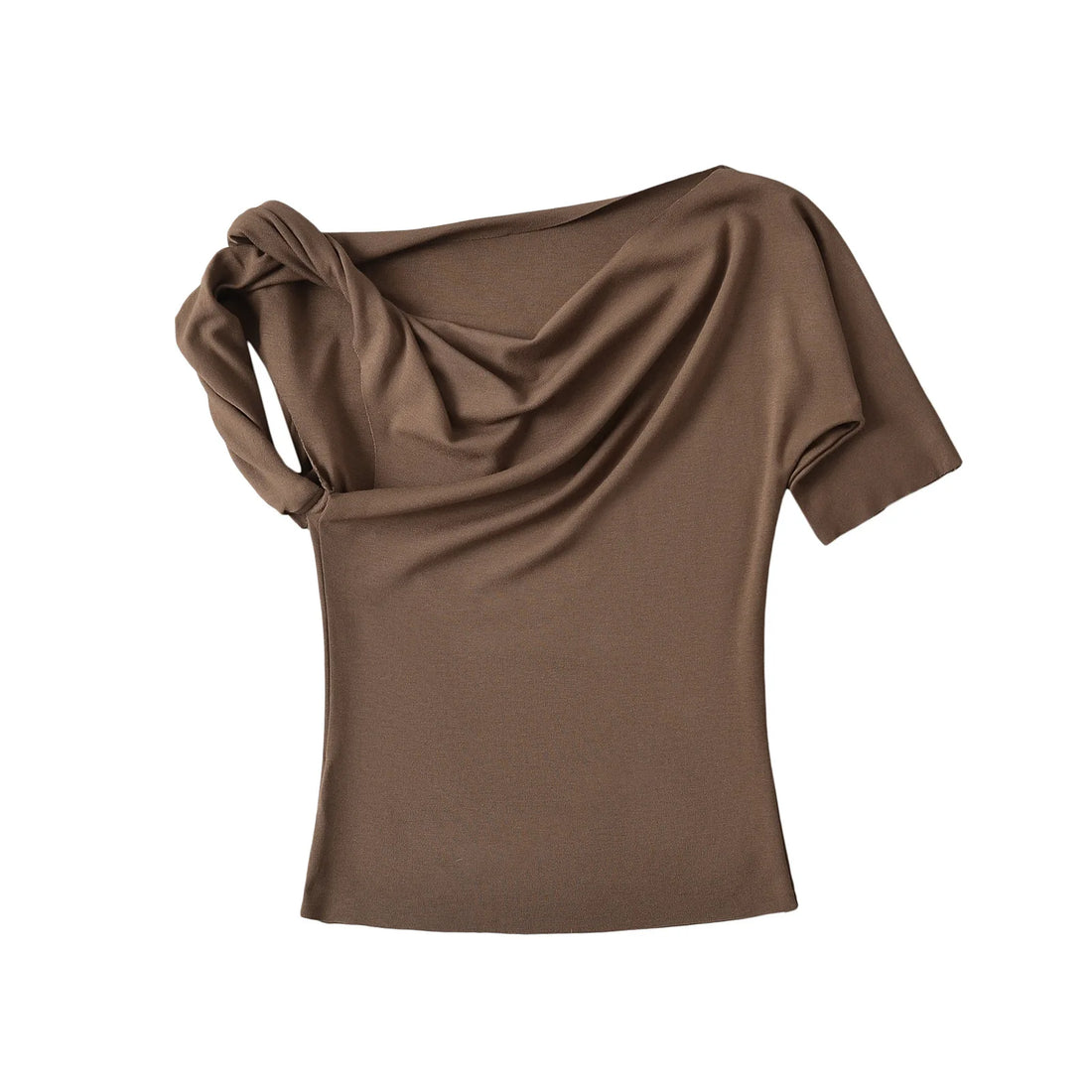 Twist & Sleek One-Shoulder Top
