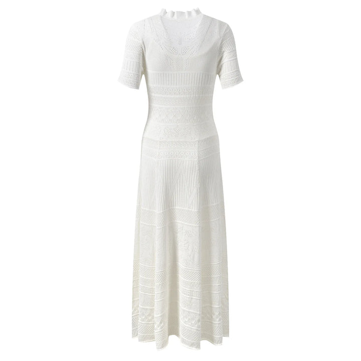 Évoria Dress – Strick Maxi Kleid