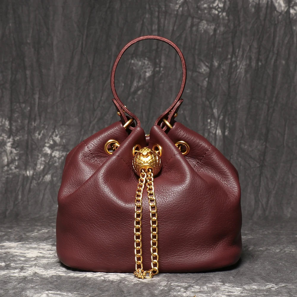 Velmira Bucket Bag – Leder Umhängetasche