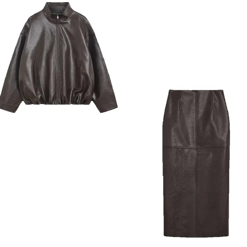 Lyvanna Set - Stehkragen-Jacke, Rock oder Hose