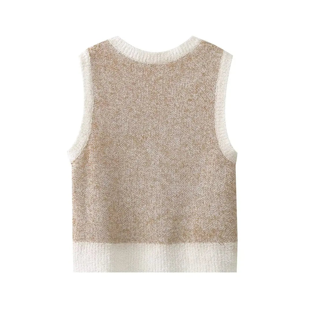SweetLoops – Cartoon Knit Halter Vest