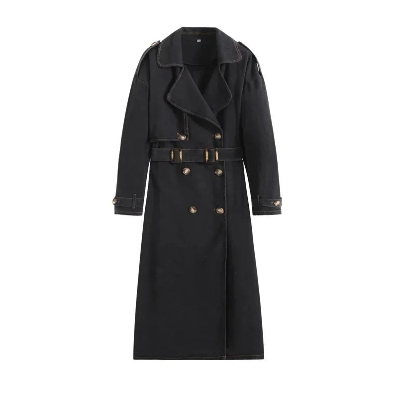 Jane Loose Jeans-Style Coat 
