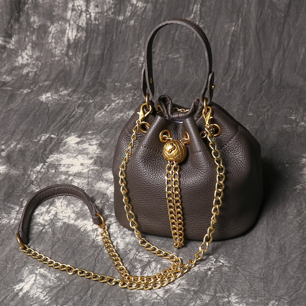 Velmira Bucket Bag – Leder Umhängetasche
