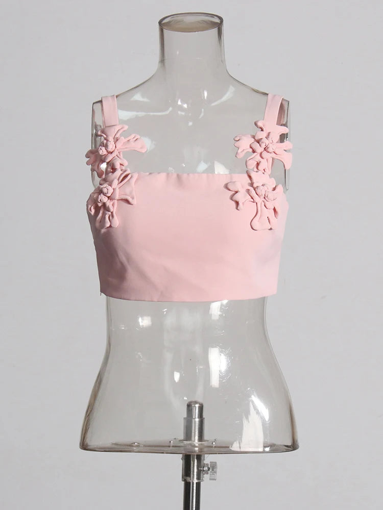 Lyra – Two-piece A-line summer set with appliqués 