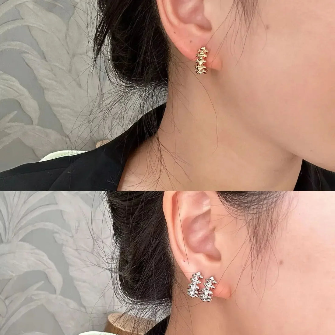 Rosvena Drops - Ohrringe mit Nieten-Design
